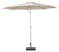 Parasol Ø300 cm sandgrå m/krank og tilt - Sunlife